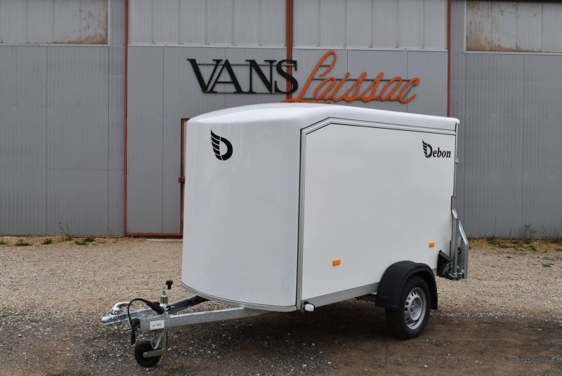Debon Roadster 255 blanche – Remorque fourgon composite non freinée